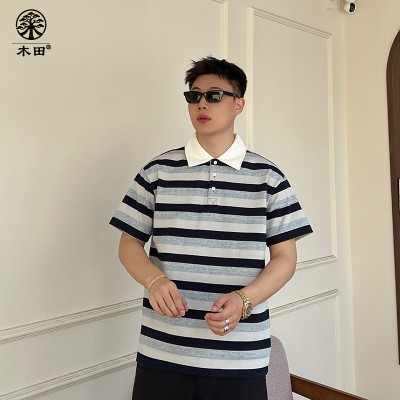 条纹POLO衫